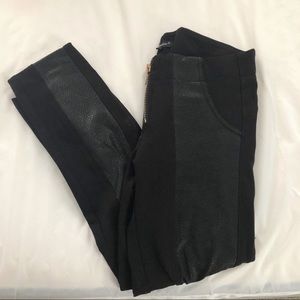 Black straight leg pants